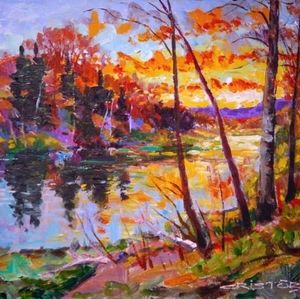 ⚡️HOST PICK‼️⚡️12x16 Original Painting by Juan Cristobal Pinochet